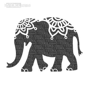 Indian Elephant Stencil