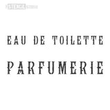 Parfumerie Vintage French Texta stensill