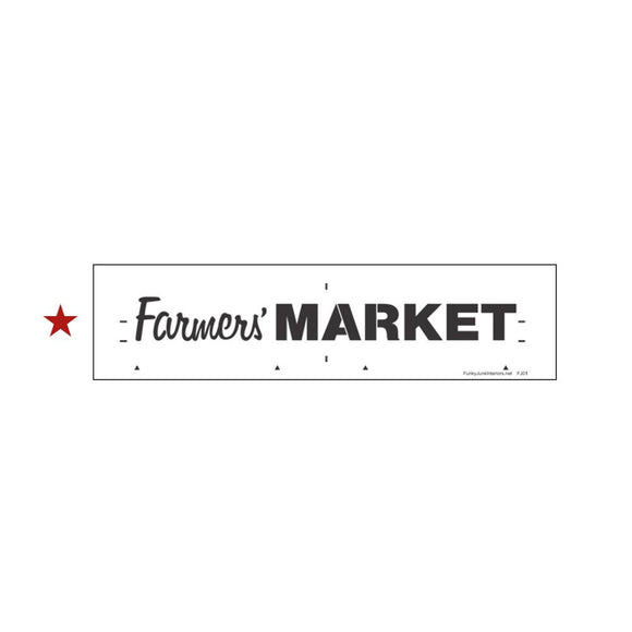 Funky Junk Stencils - Farmers Market